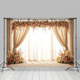Aperturee - Aperturee Floral Boho Theme Statement Sweet Wedding Backdrop